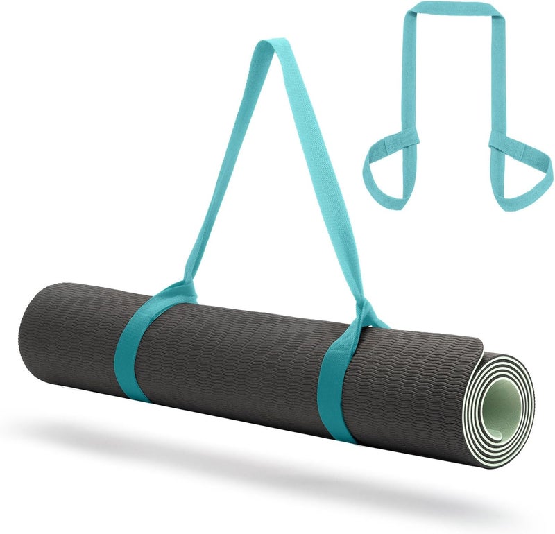 CINDALOG Yoga Mat Carrier Strap, Adjustable Thick Straps Sling for Carrying Large Mats, Stretching Band - Image 1
